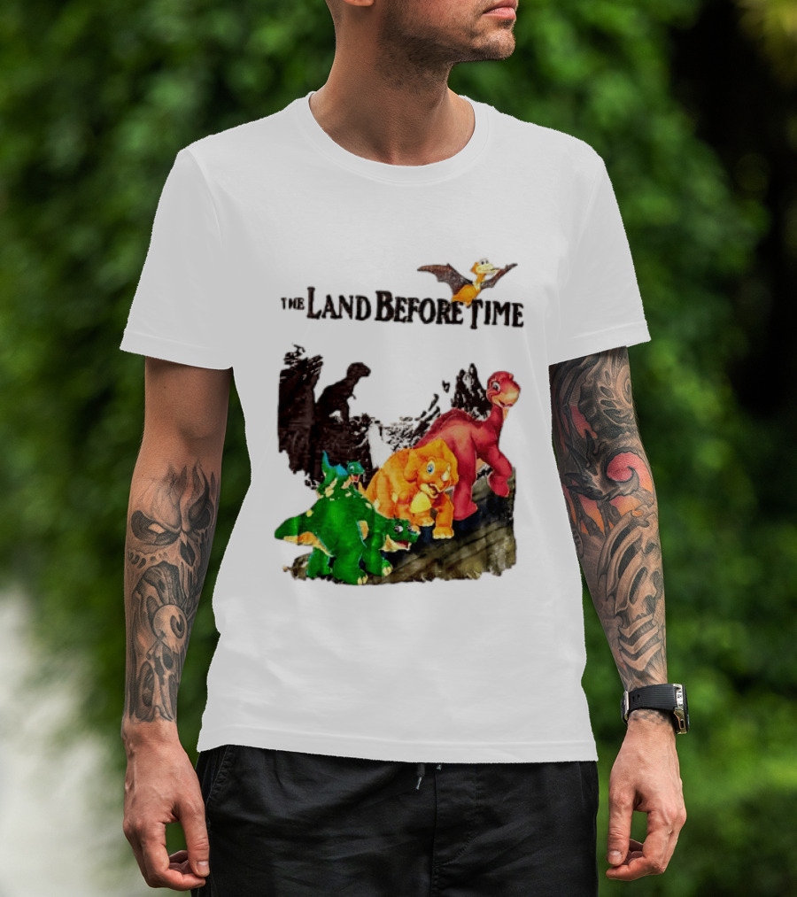 The Land Before Time Littlefoot Petrie Cera Spike Dinosaur Movie Youth T-Shirt