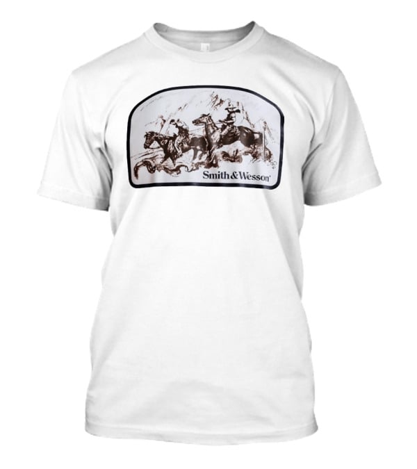 Smith & Wesson Western Cowboy Horseback Riding Adventure T-Shirt