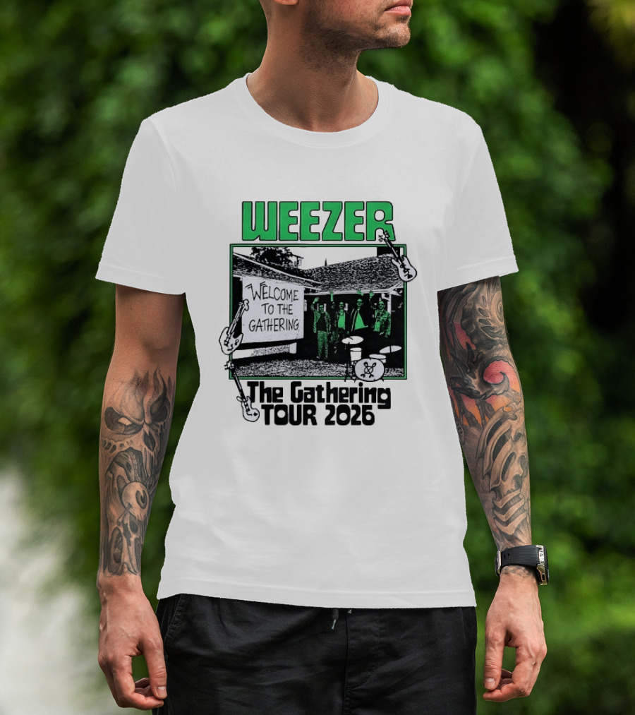 Weezer Welcome To The Gathering Tour 2026 T-Shirt