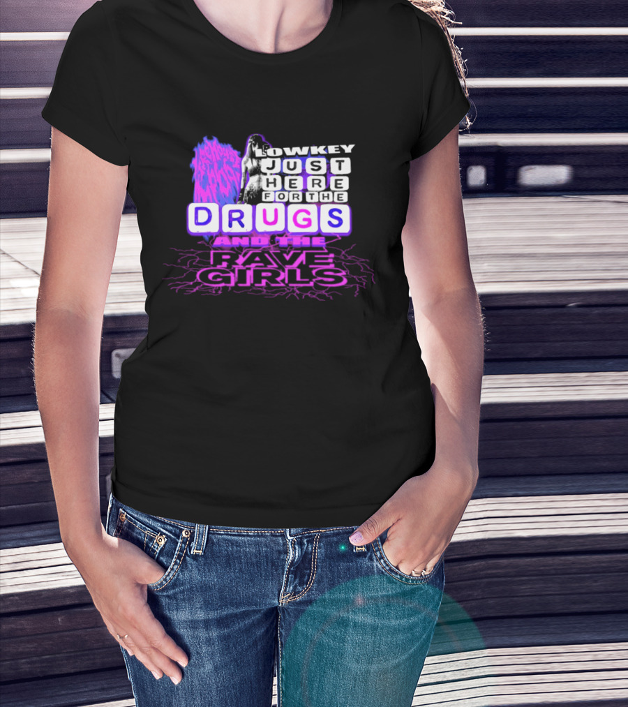 Lowkey Firehouse 666 Drugs Anti Life Rave Girls T-Shirt