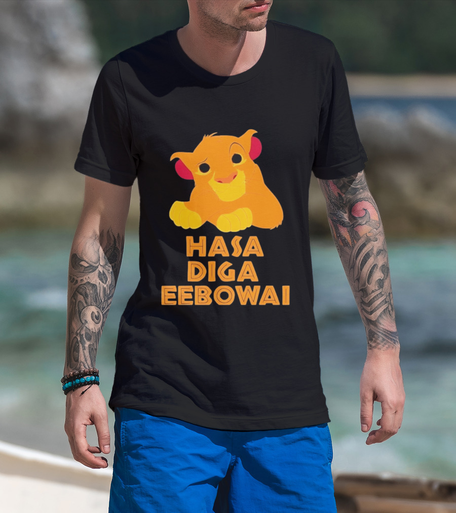Simba Hasa Diga Eebowai Lion King Book Of Mormon T-Shirt
