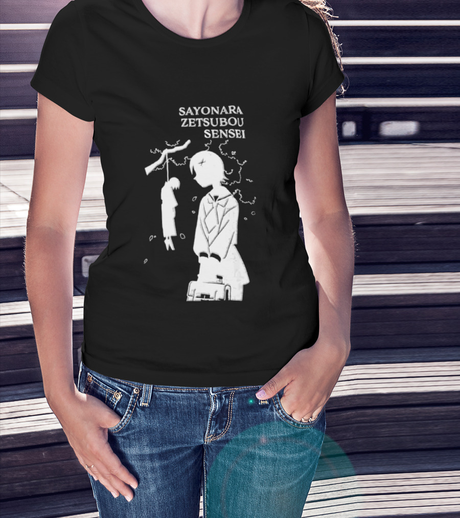 Sayonara Zetsubou Sensei Kafuka Fuura Nozomu Itoshiki T-Shirt