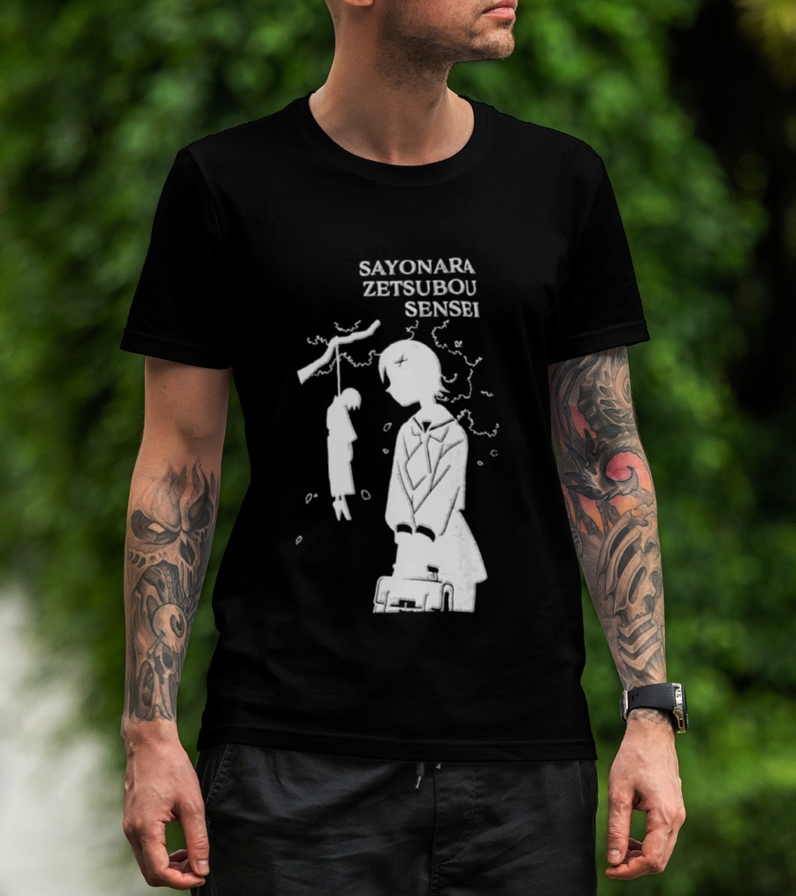 Sayonara Zetsubou Sensei Kafuka Fuura Nozomu Itoshiki T-Shirt