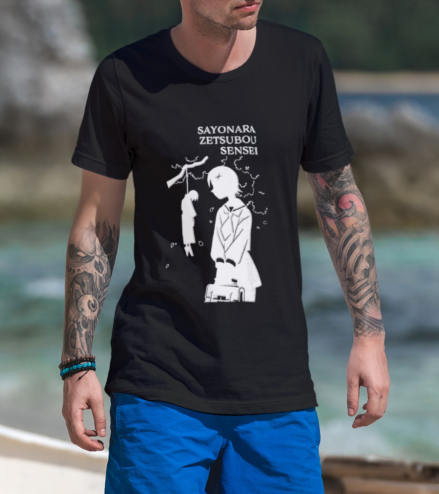 Sayonara Zetsubou Sensei Kafuka Fuura Nozomu Itoshiki T-Shirt
