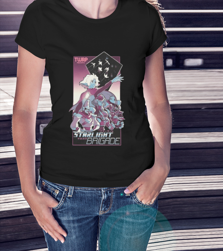TWRP Presents Starlight Brigade Anime Style Longsleeve T-Shirt