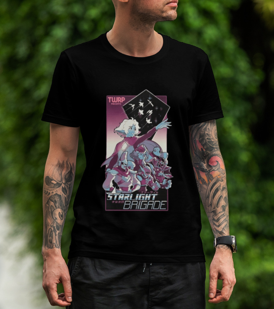 TWRP Presents Starlight Brigade Anime Style Longsleeve T-Shirt