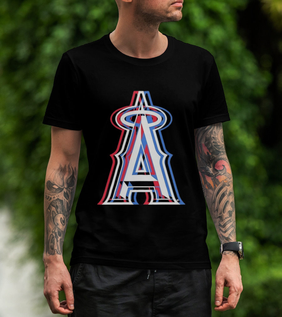 Los Angeles Angels Tri Color MLB Baseball T-Shirt