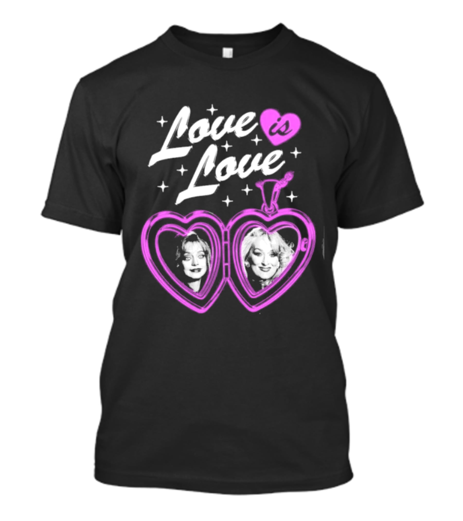 Love Is Love Madeline Helen Death Becomes Her Heart Portraits T-Shirt