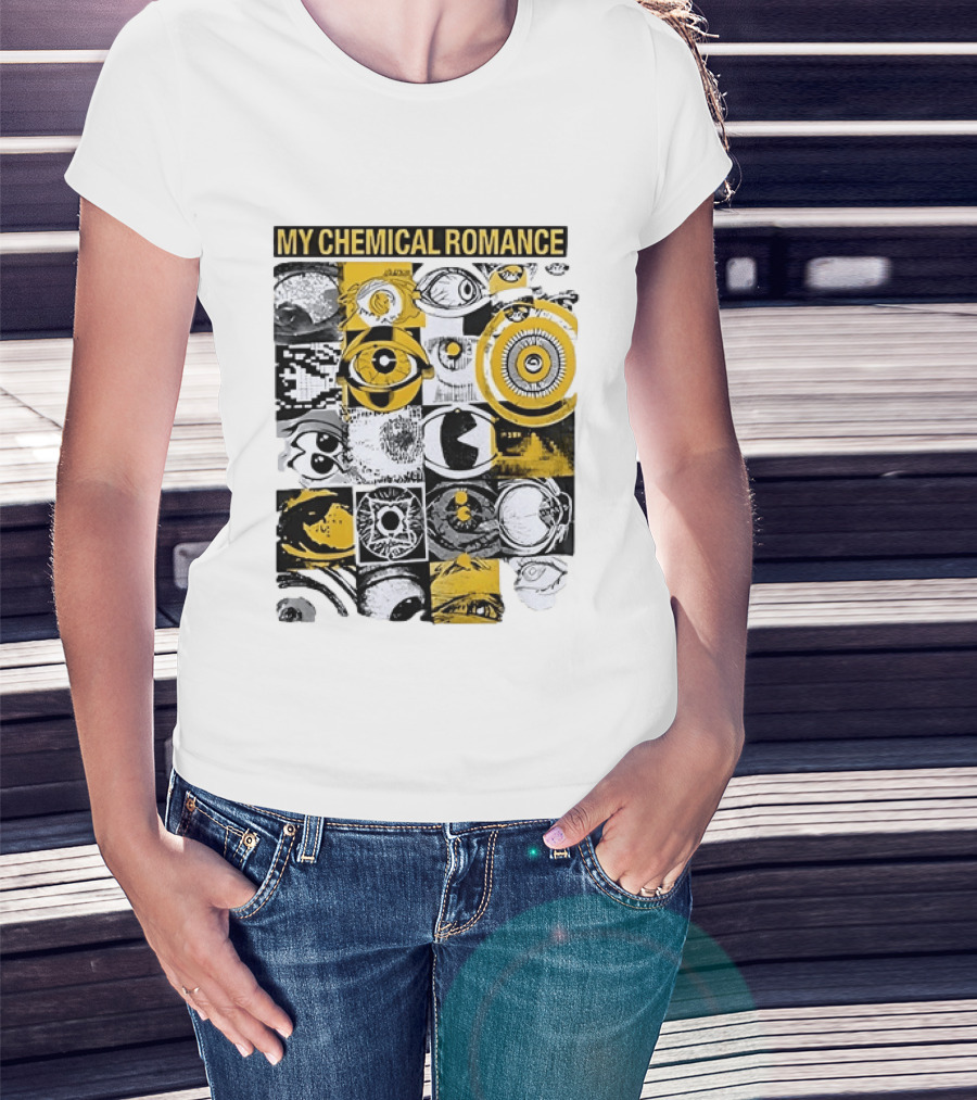 My Chemical Romance San Diego The Black Parade 2026 Petco Park Eye Collage T-Shirt