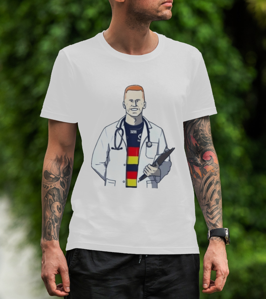 Reilly O'Brien Doctor Prescribed Adelaide Crows Stethoscope Tacos Top T-Shirt