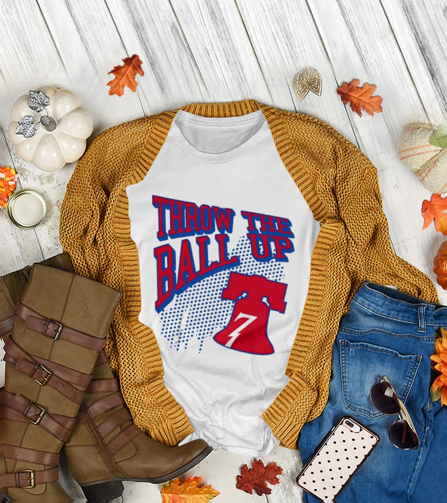 NBA Philadelphia 76ers Throw The Ball Up Liberty Bell T-Shirt