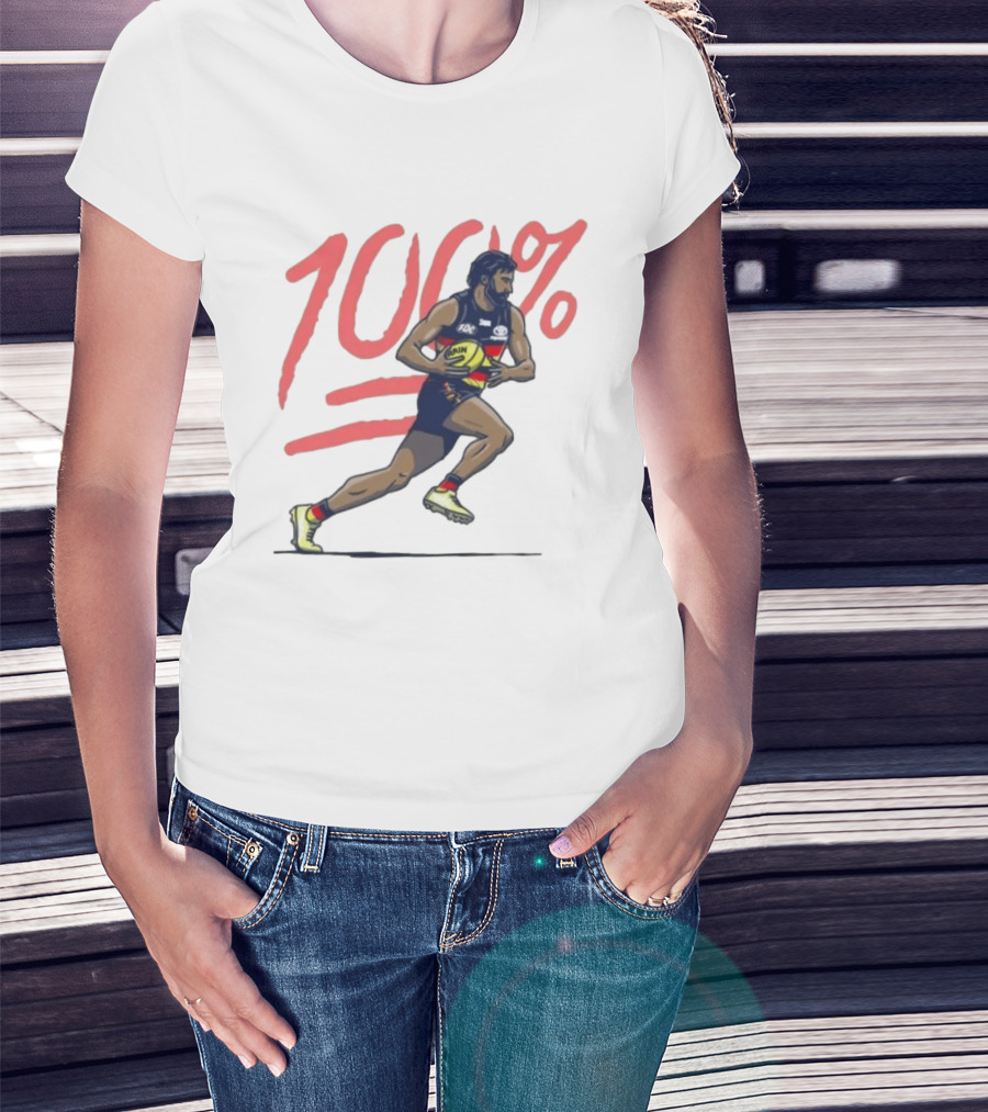 Wayne Milera 100% Adelaide Crows AFL Australian Football League Player T-Shirt