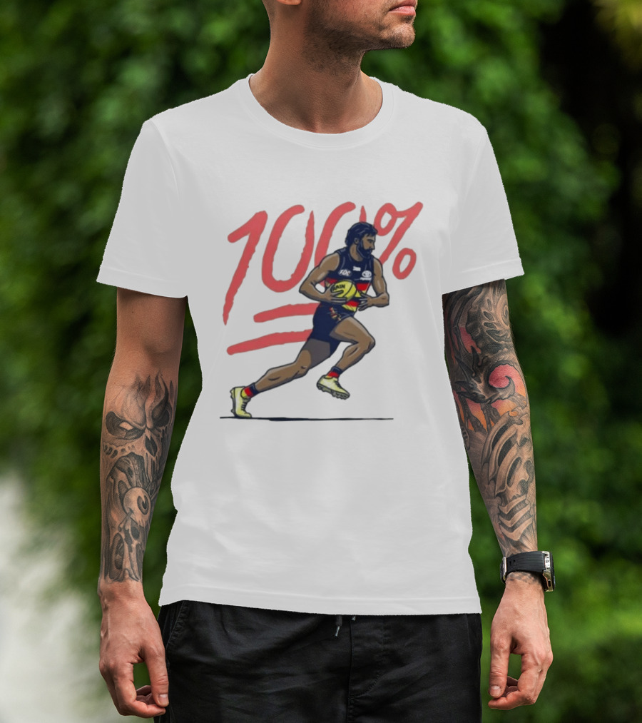 Wayne Milera 100% Adelaide Crows AFL Australian Football League Player T-Shirt