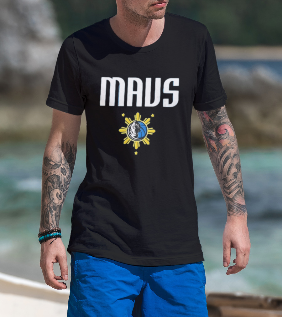 Mavs Horse Head Basketball Philippine Sun Stars Dallas Mavericks NBA T-Shirt