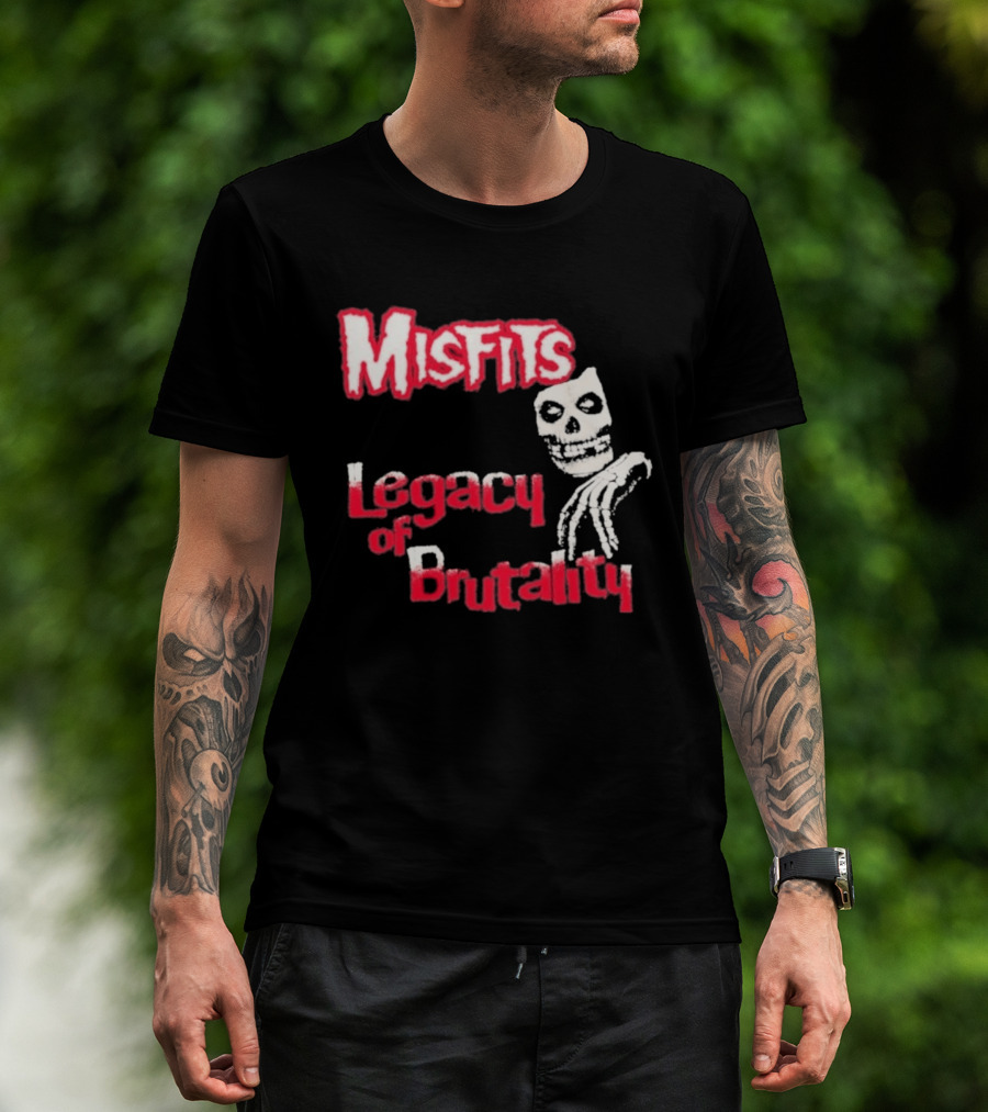 Misfits Legacy Of Brutality Skull Punk Rock T-Shirt