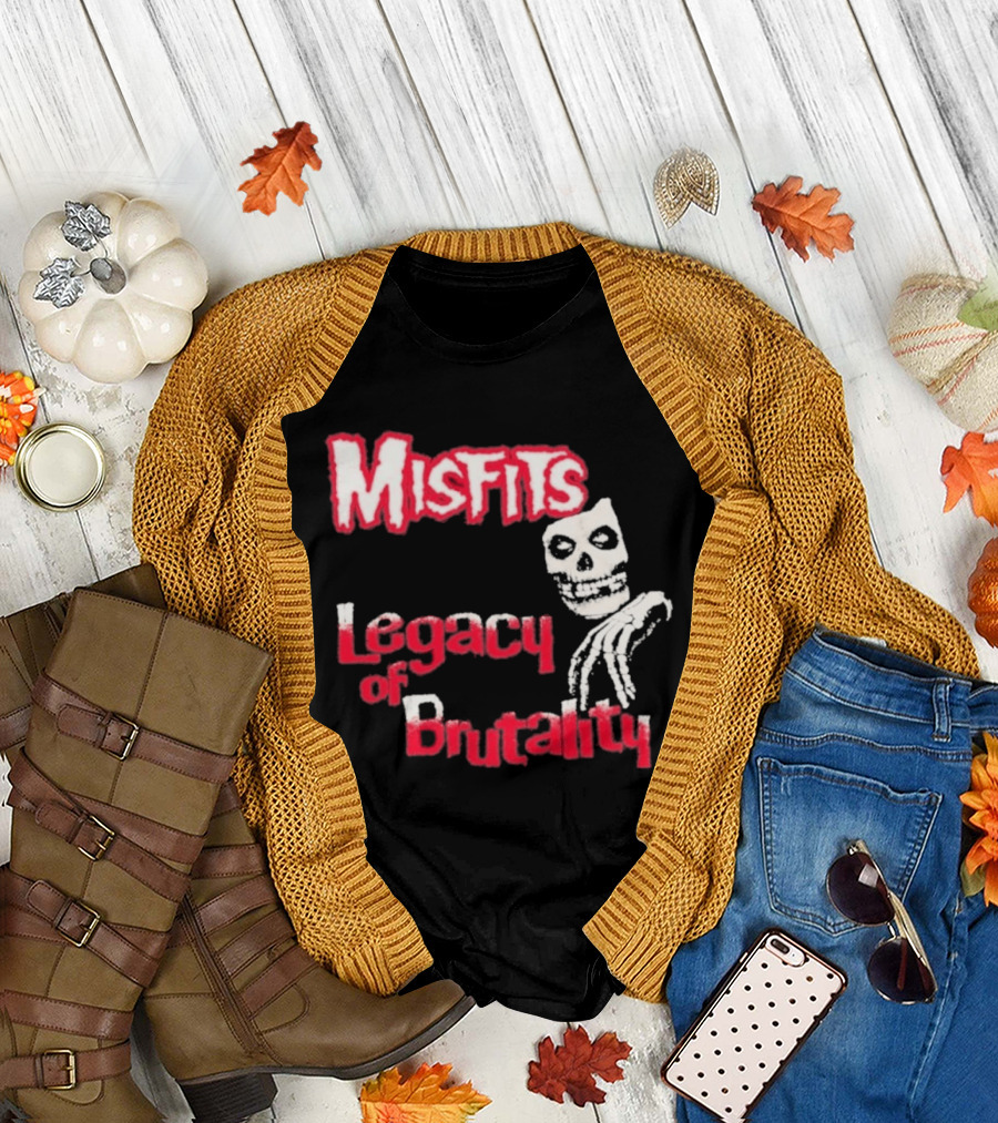 Misfits Legacy Of Brutality Skull Punk Rock T-Shirt