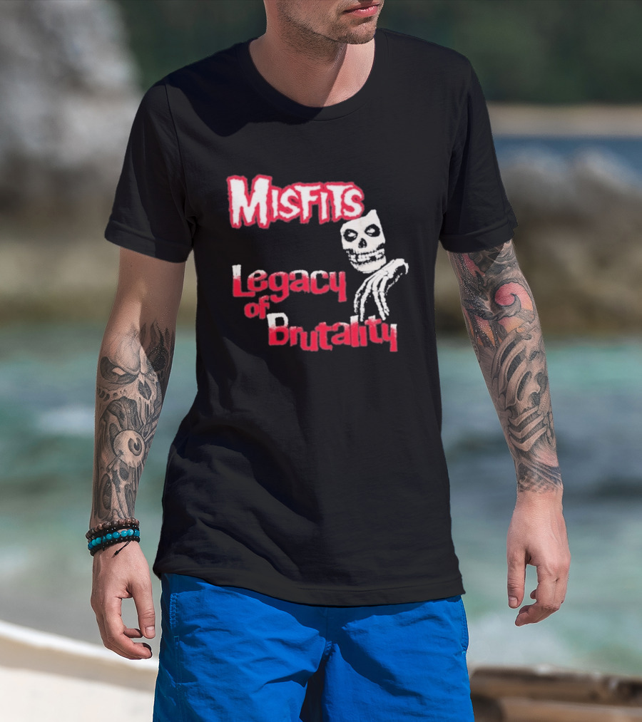 Misfits Legacy Of Brutality Skull Punk Rock T-Shirt