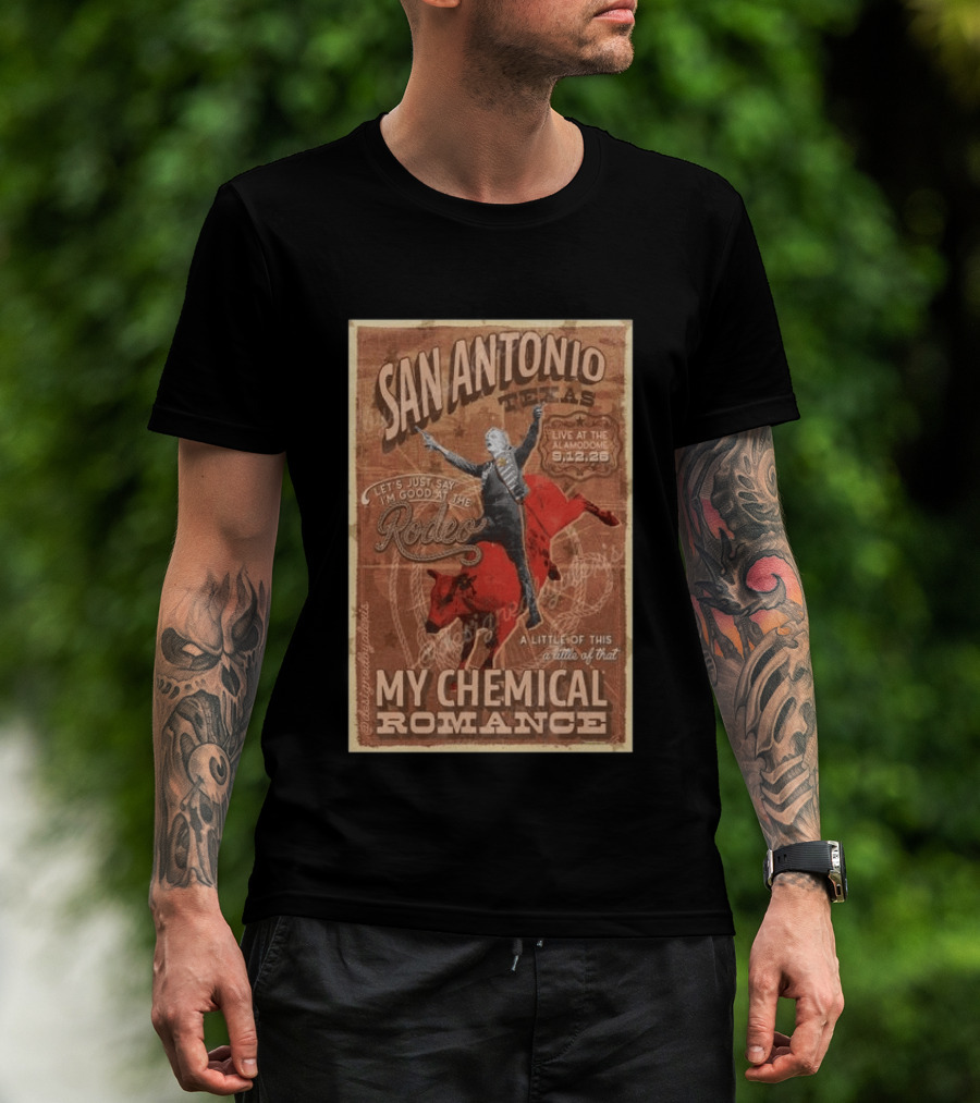 My Chemical Romance San Antonio Texas Alamodome 2026 Rodeo T-Shirt
