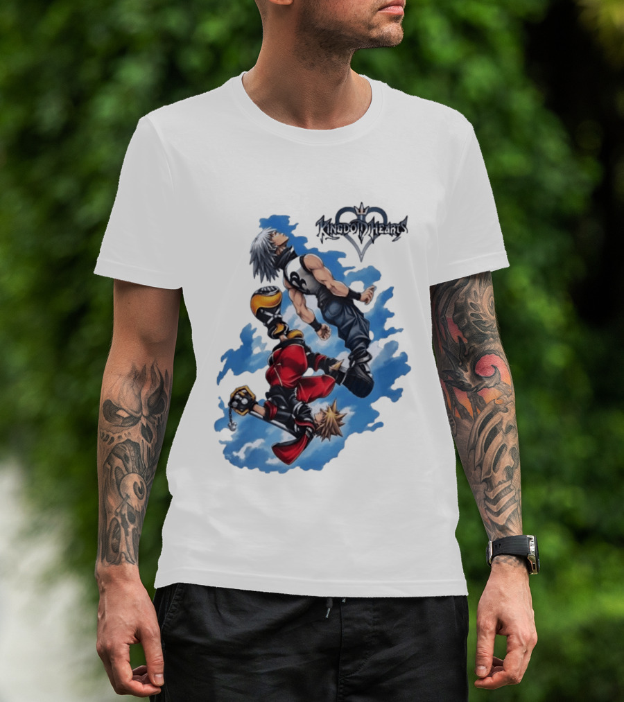 Kingdom Hearts Sora Riku Sky Square Enix T-Shirt
