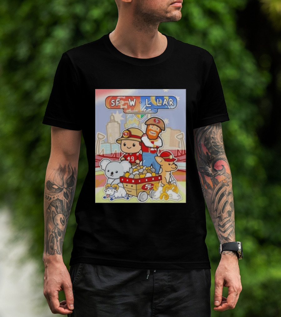 San Francisco 49ers Dig Up A Win SF W L LAR Australia T-Shirt