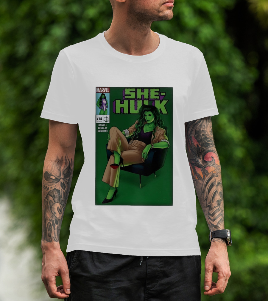 Marvel She Hulk Issue 15 Comic Book Cover Rowell Genolet Cunniffe T-Shirt