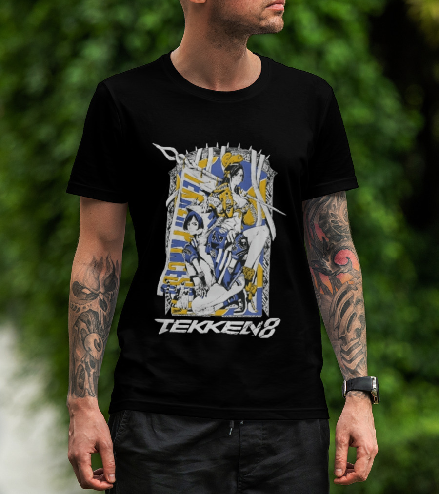 Tekken 8 Team Princess Anime Female Fighters Art Chameleon Flag T-Shirt
