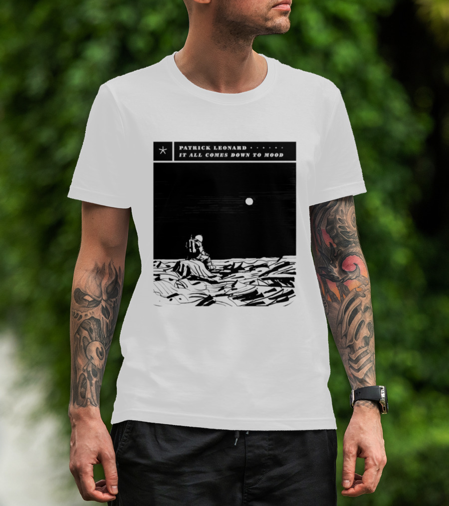 Patrick Leonard It All Comes Down To Mood Moonlit Ocean Scene T-Shirt