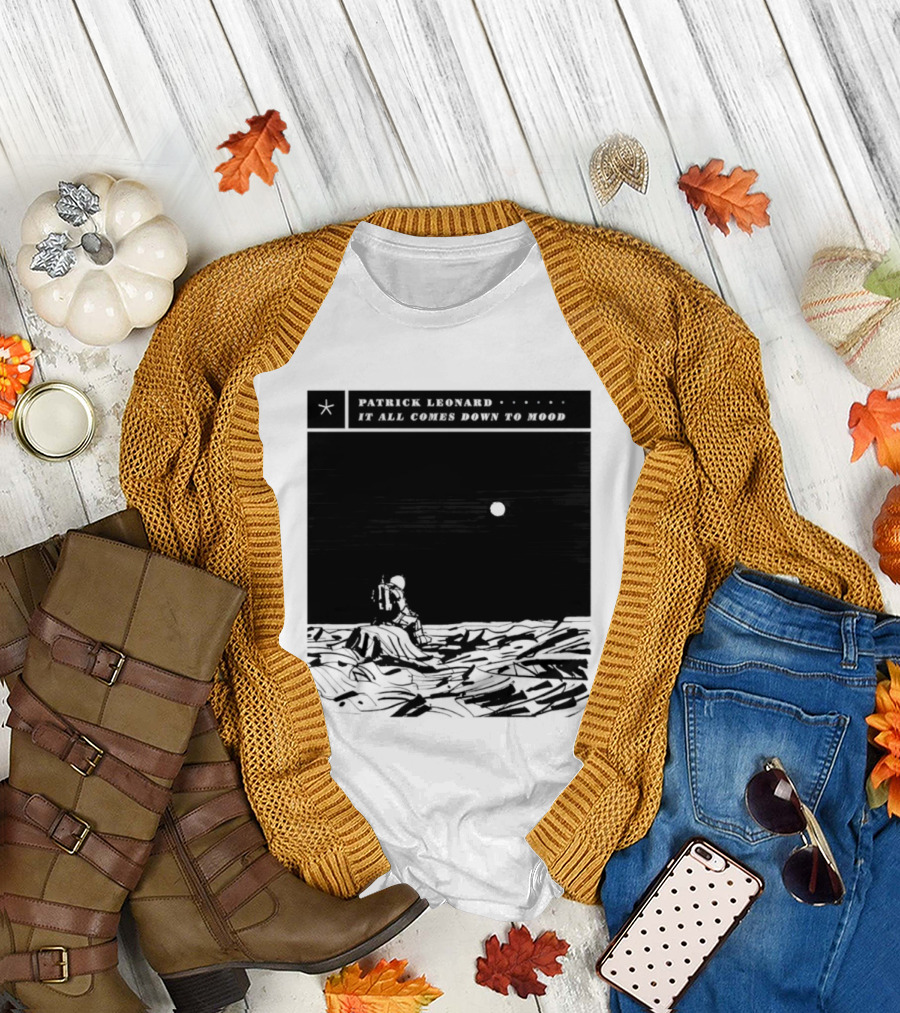 Patrick Leonard It All Comes Down To Mood Moonlit Ocean Scene T-Shirt
