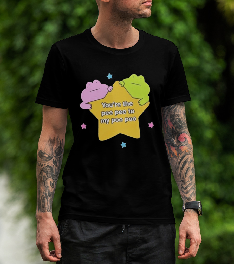 You're The Pee Pee To My Poo Poo Frogs Star Cute Pastel Kawaii Frogs T-Shirt