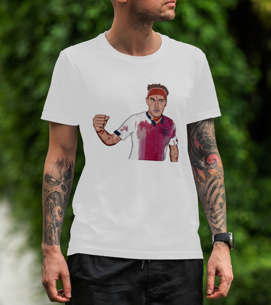 Terry Butcher England Football Iconic Bloodied Headband Moment Football Fans T-Shirt