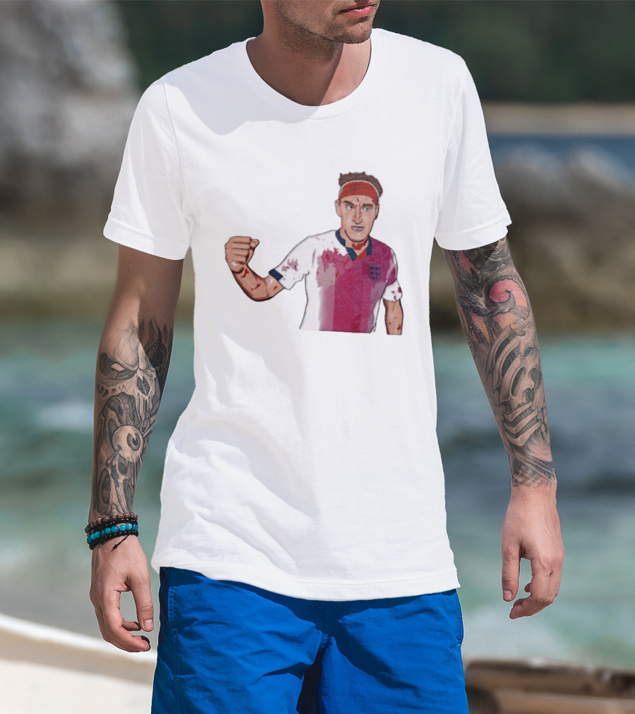 Terry Butcher England Football Iconic Bloodied Headband Moment Football Fans T-Shirt