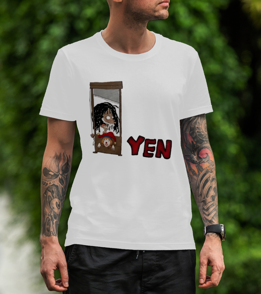 Yen Guillotine Clown Head Cartoon T-Shirt