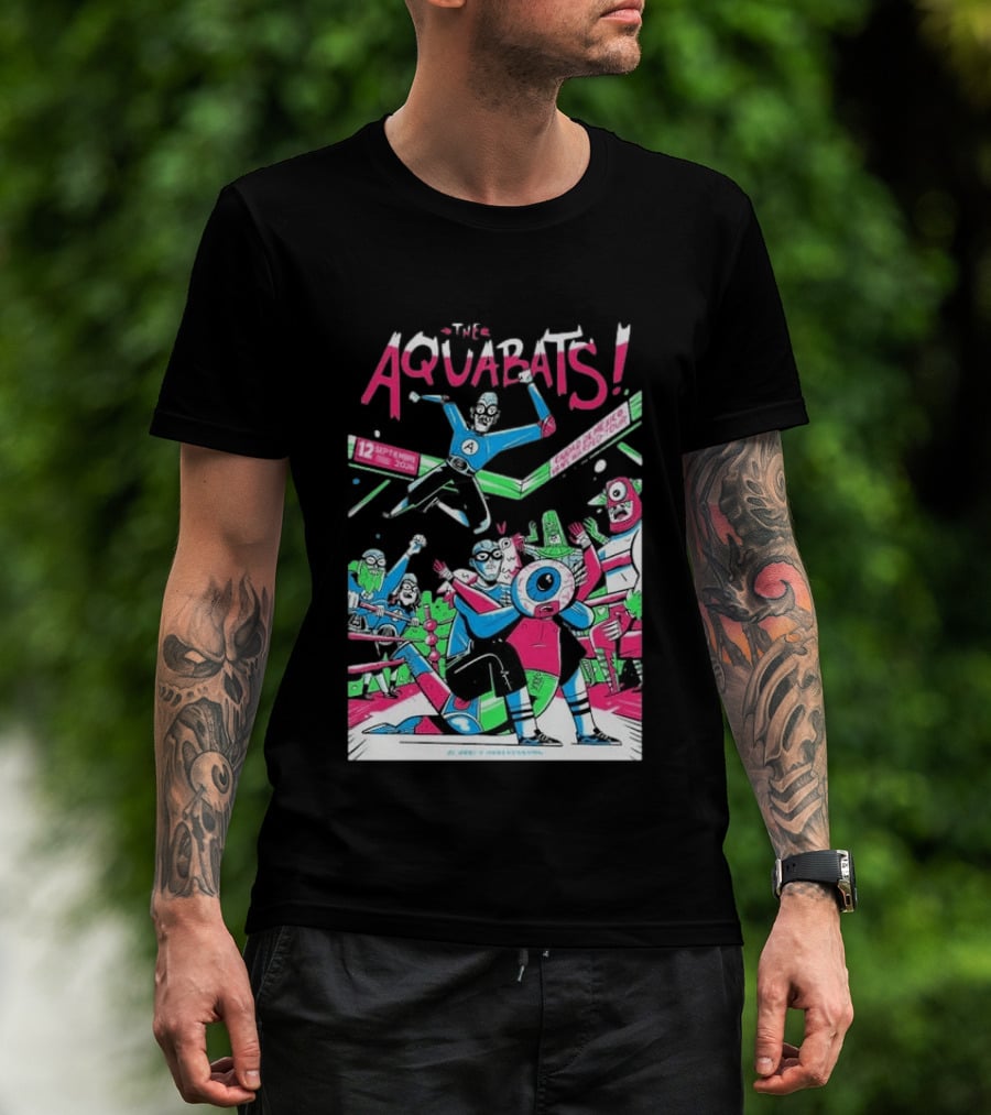 The Aquabats September 12 2026 Mexico City Comic Style Concert T-Shirt