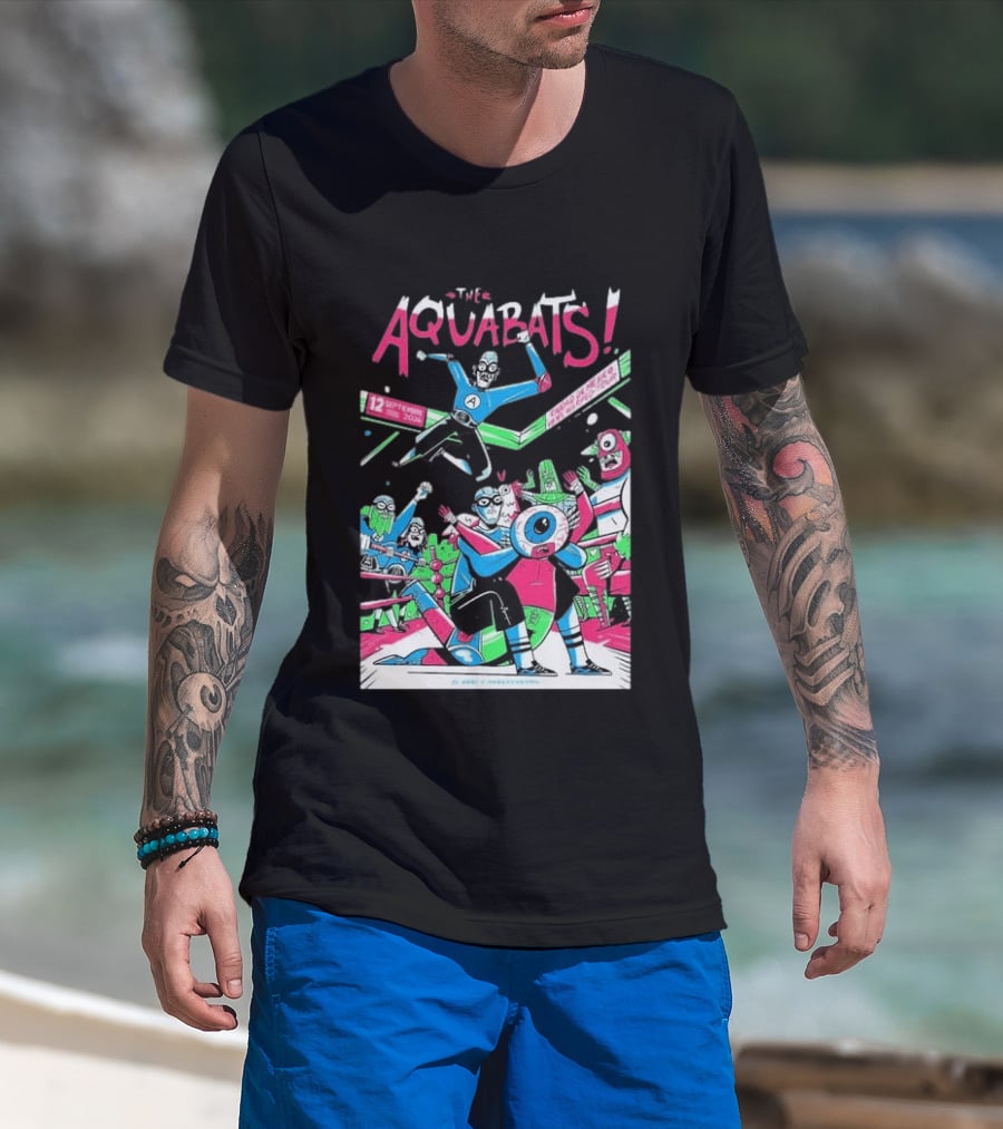 The Aquabats September 12 2026 Mexico City Comic Style Concert T-Shirt