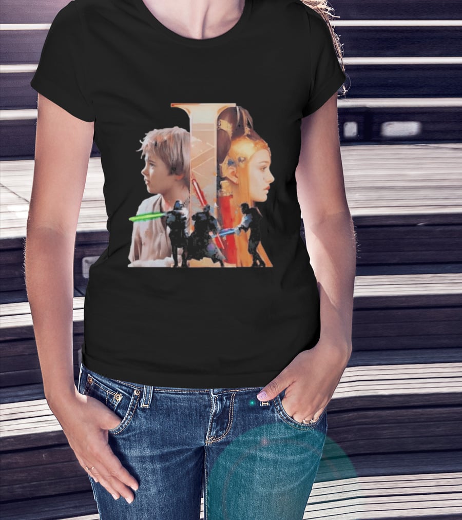 Rebel Scums The Phantom Menace 25th Anniversary Celebration With Iconic Characters And Lightsabers T-Shirt