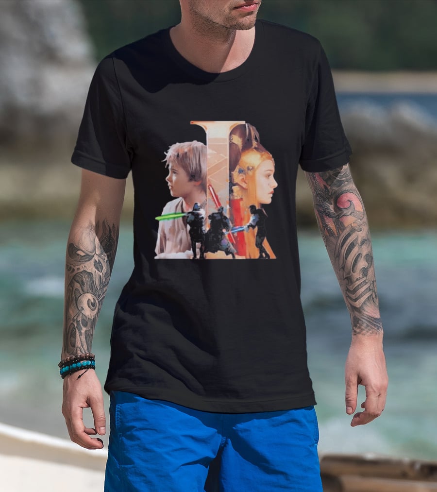 Rebel Scums The Phantom Menace 25th Anniversary Celebration With Iconic Characters And Lightsabers T-Shirt