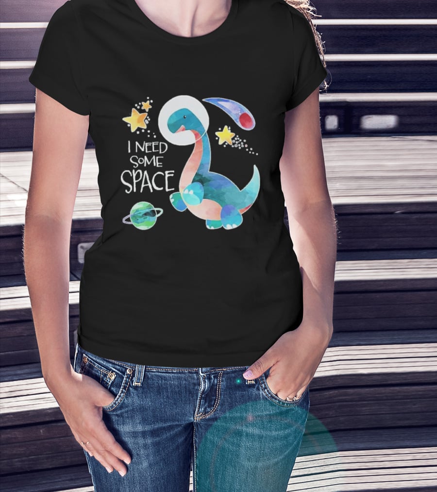 I Need Some Space Dinosaur Astronaut With Stars Planet Youth T-Shirt