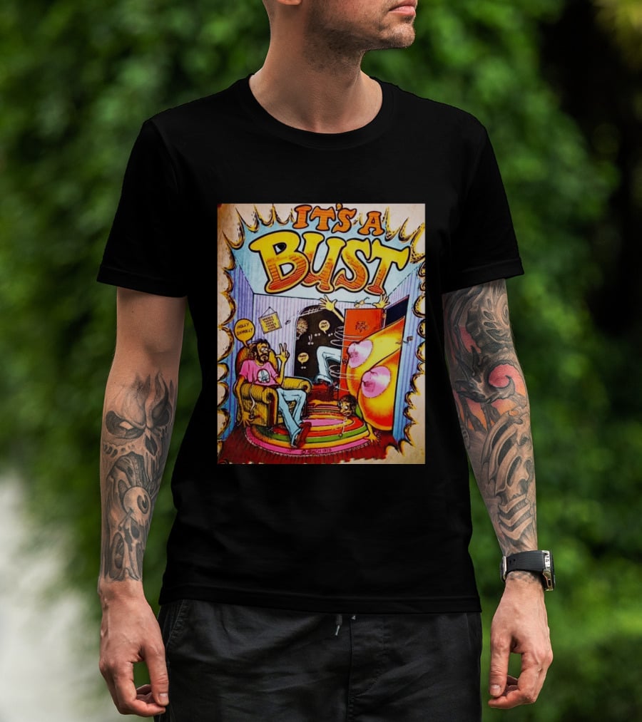 It's A Bust 1975 Zap Comix Cartoon Explosion T-Shirt