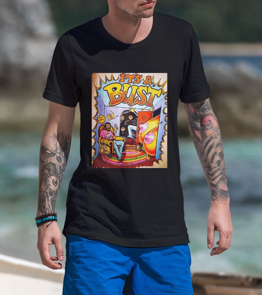 It's A Bust 1975 Zap Comix Cartoon Explosion T-Shirt