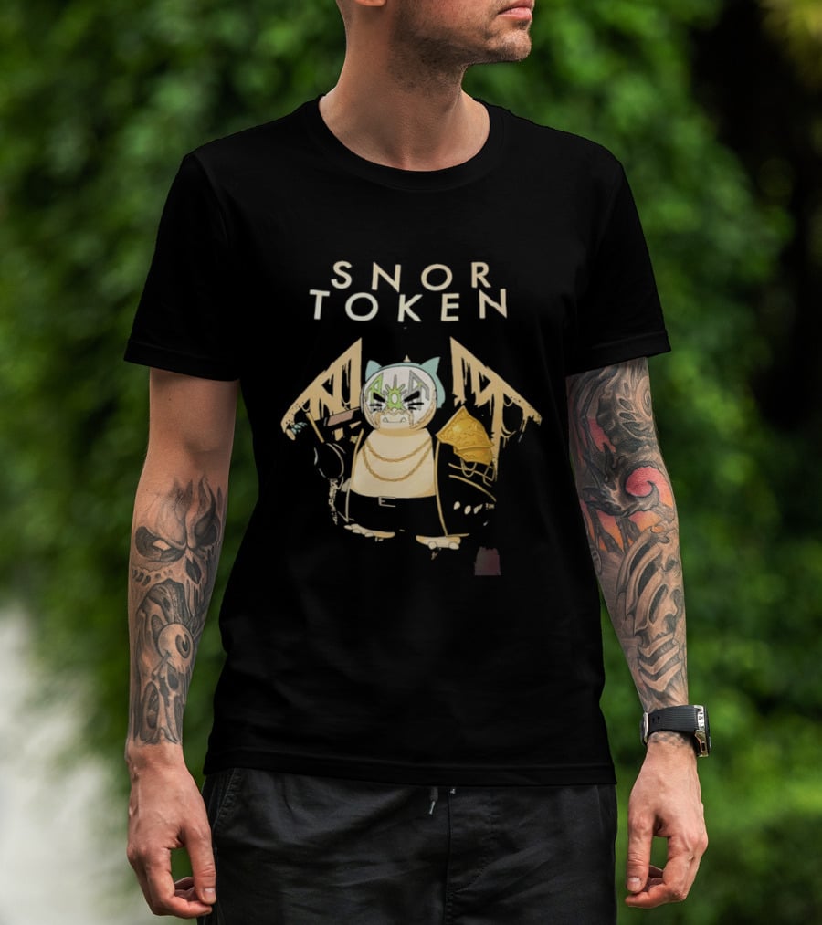 Snor Token Snorlax Pokémon Gaming Crypto Mashup Bitcoin T-Shirt