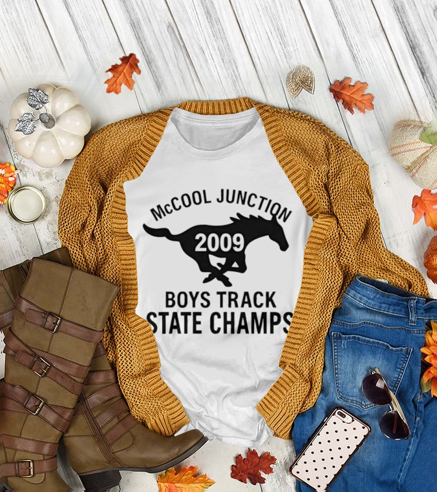 McCool Junction 2009 Boys Track State Champs Running Horse T-Shirt