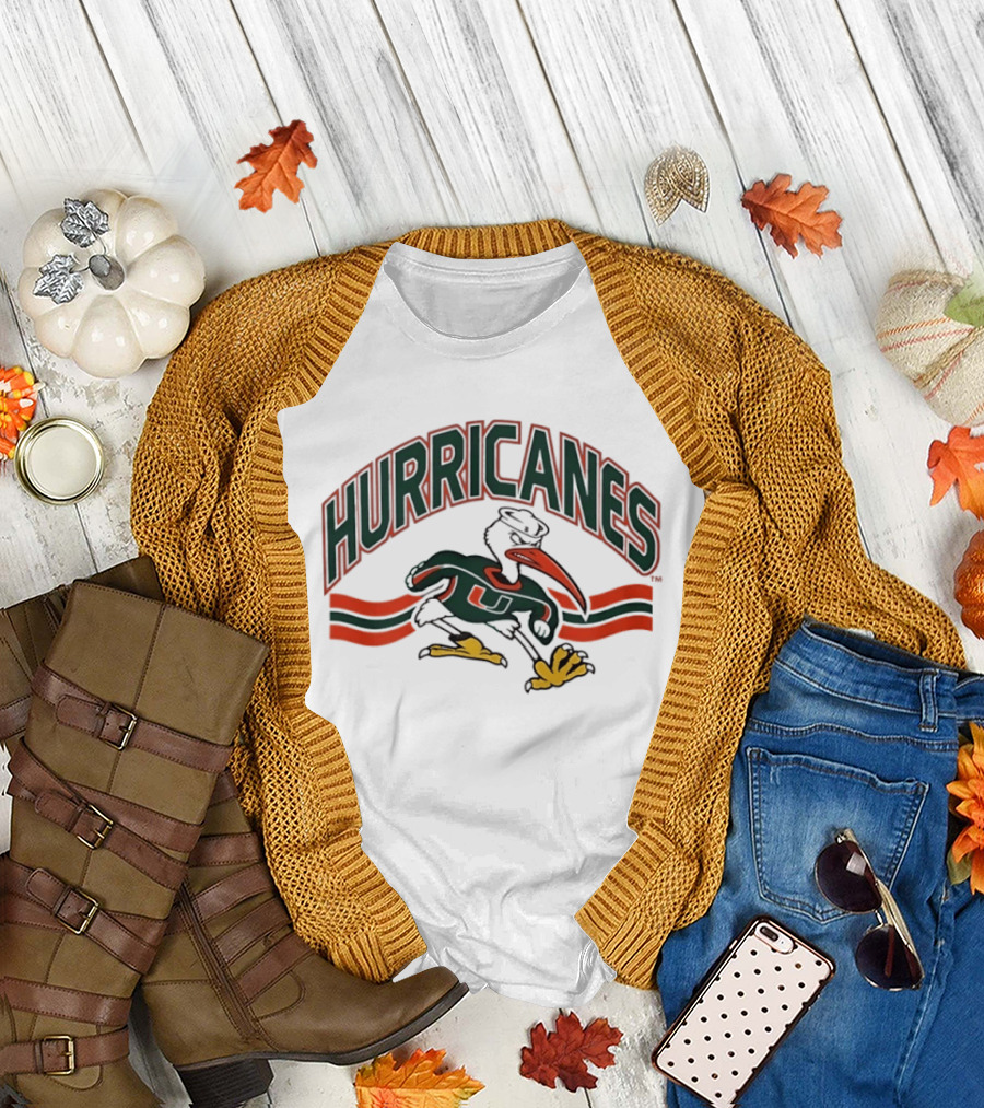 Miami Hurricanes Sebastian The Ibis Sports Team T-Shirt
