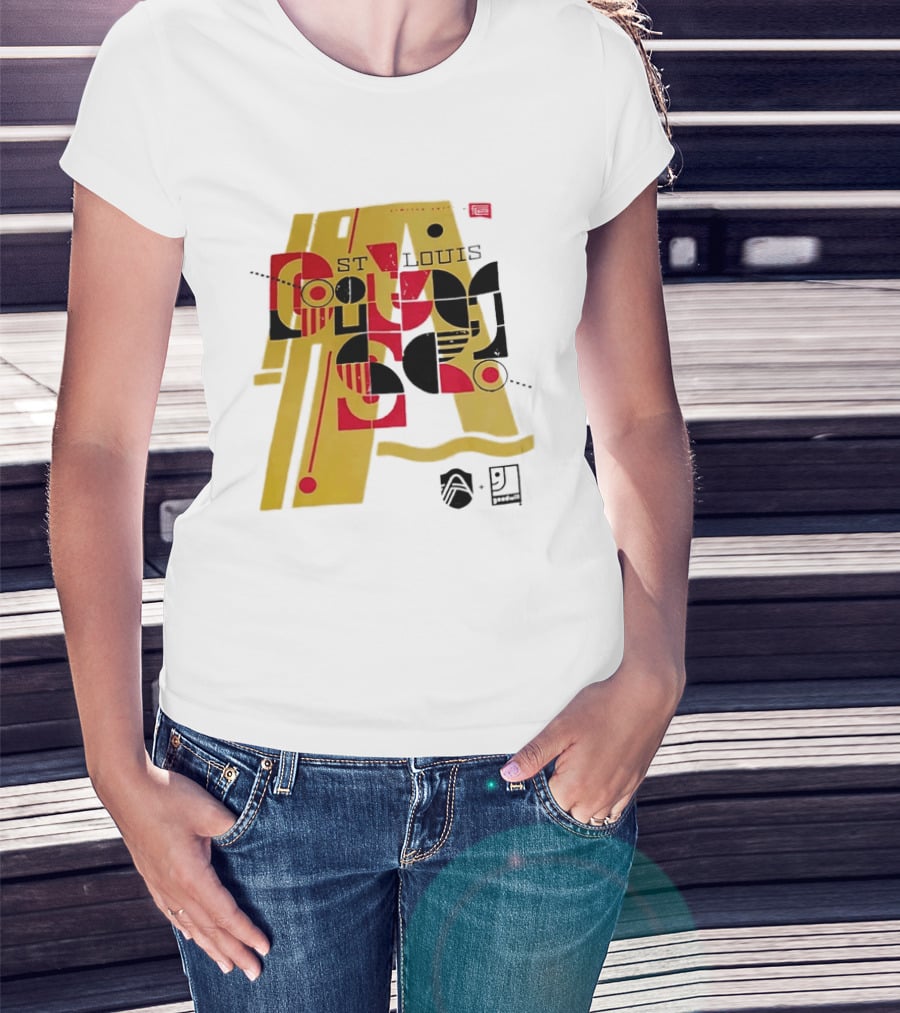 St Louis Football Limited Edition Goodwill Geometric Abstract 91 T-Shirt