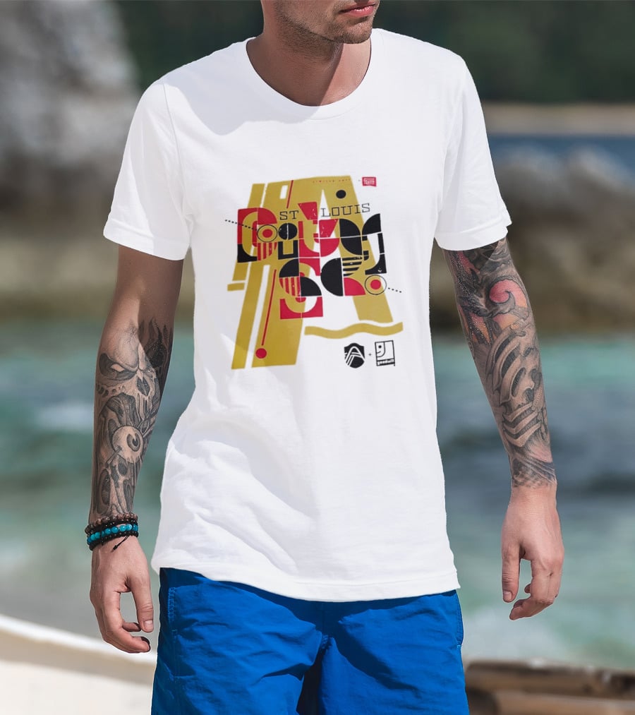St Louis Football Limited Edition Goodwill Geometric Abstract 91 T-Shirt