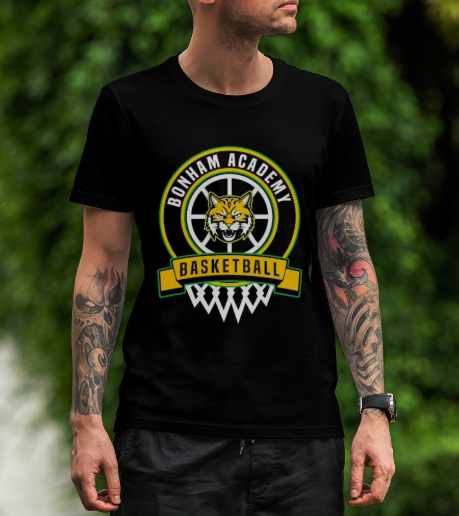 Bonham Academy Basketball Wolf T-Shirt