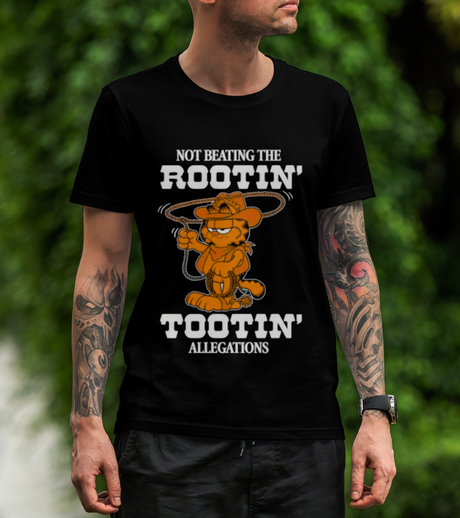Lasagna Cat Not Beating The Rootin' Tootin' Allegations Cowboy T-Shirt