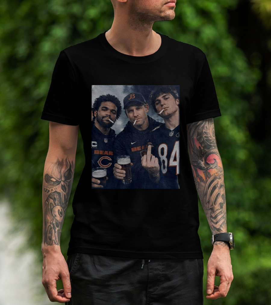 Colston Loveland Caleb Williams Ben Johnson Bears Football T-Shirt