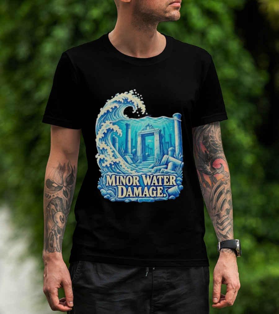 Minor Water Damage Ancient Architecture Underwater Ruins T-Shirt