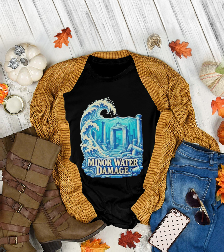 Minor Water Damage Ancient Architecture Underwater Ruins T-Shirt