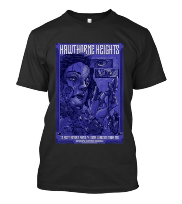 Hawthorne Heights 13 Septiembre 2026 Vans Warped Tour Mx Autódromo Hermanos Rodríguez T-Shirt